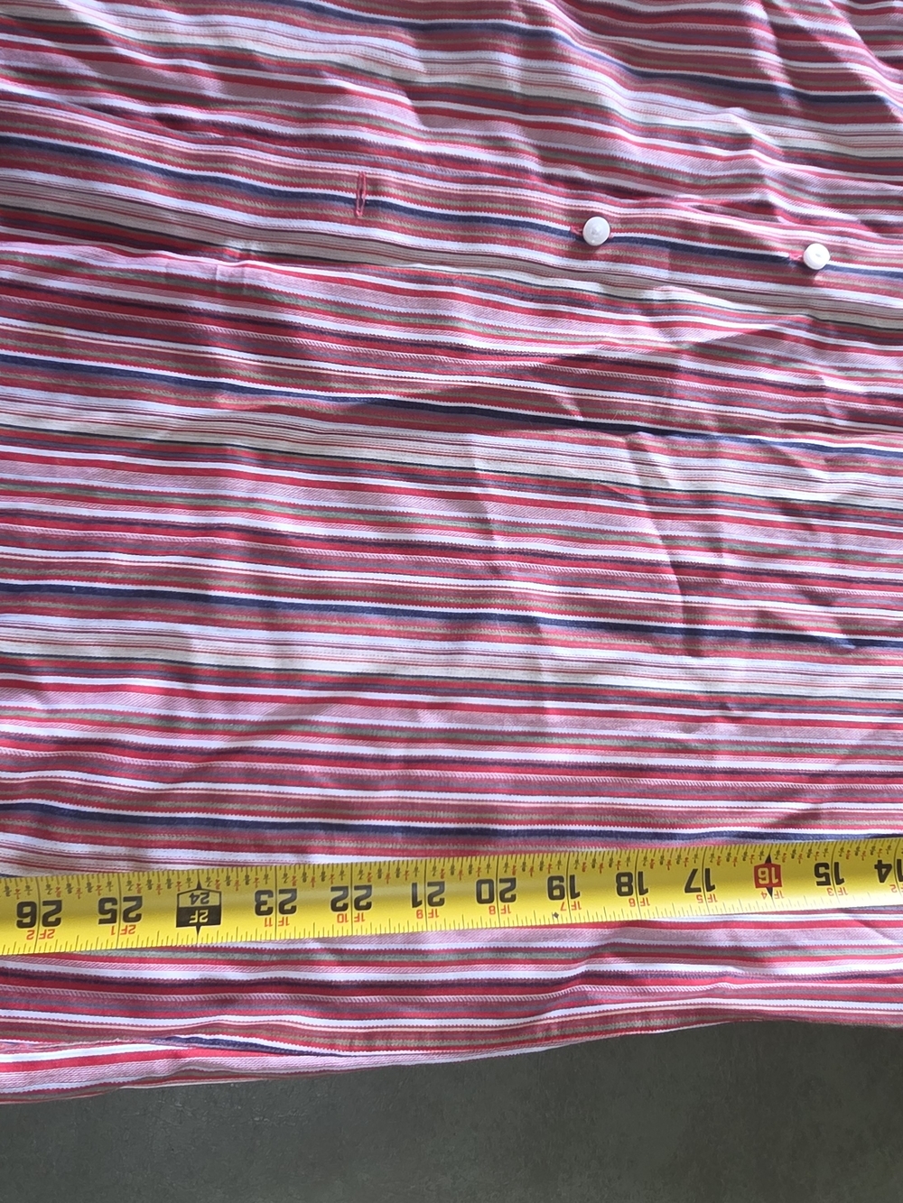 Thomas Dean Multi Color Multi-Stripe Button Shirt - Picture 5 of 6